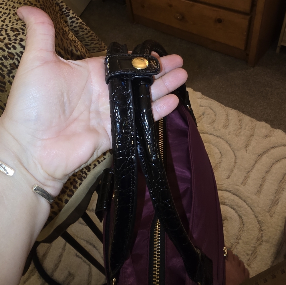 🎉 NWOT Purple / Black Women's Large Tote Bag By Samantha Brown - Picture 5 of 13